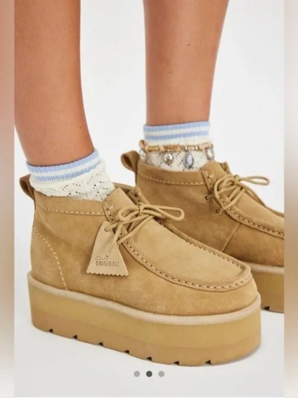 CLARKS MEARE ELEVATED WALLABEE BOOTS